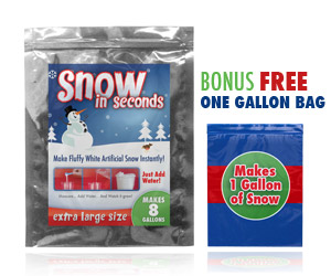 XL 8 Gallon Bag of Snow in Seconds